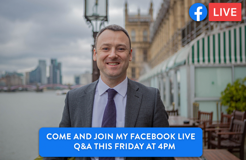 Brendan Clarke-Smith MP, Bassetlaw, Facebook Live